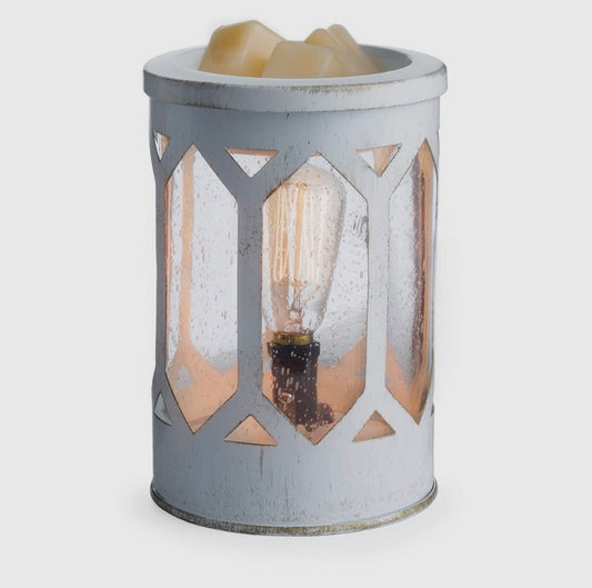 Weathered White Wood Warmer