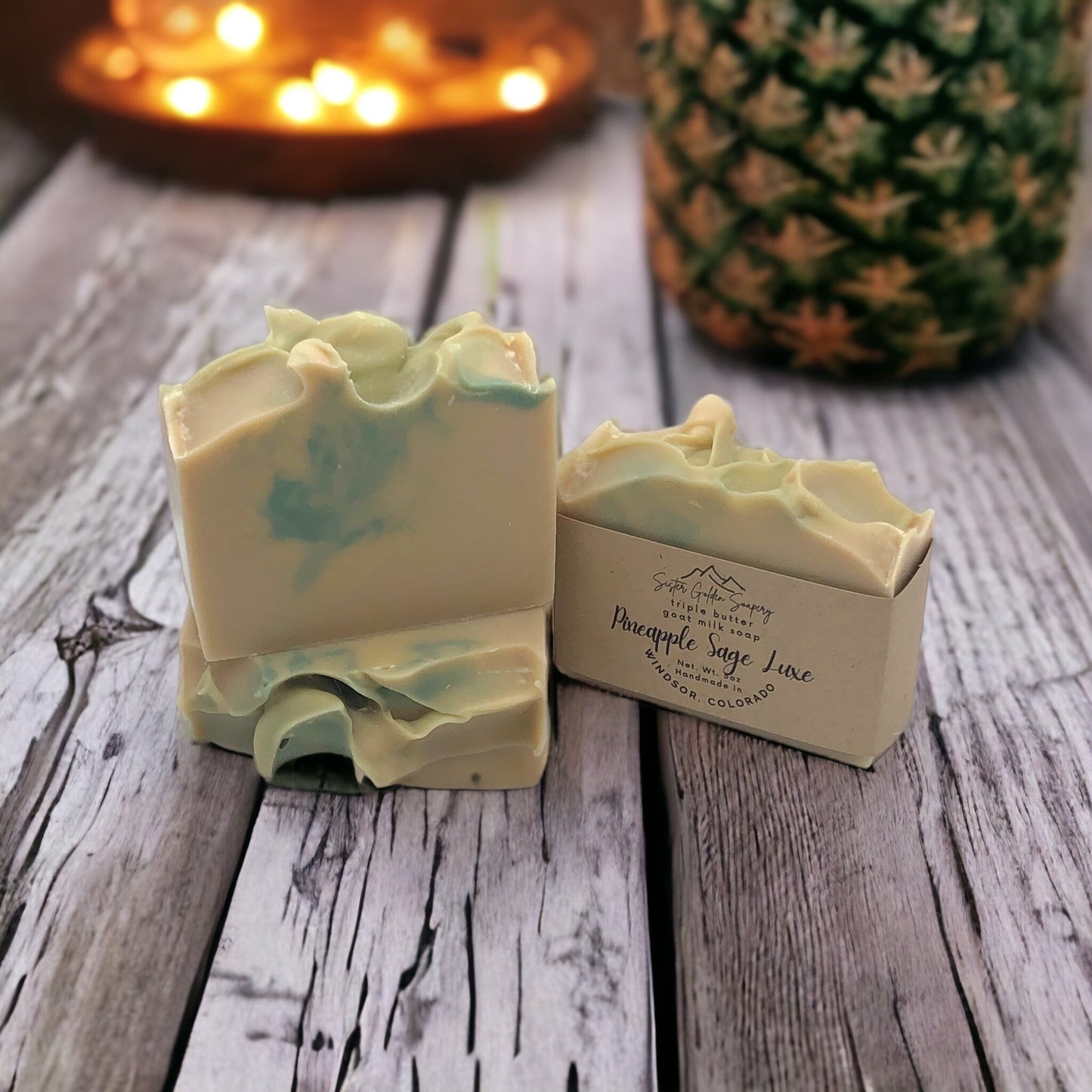 Pineapple Sage Triple Butter Goat Milk Soap