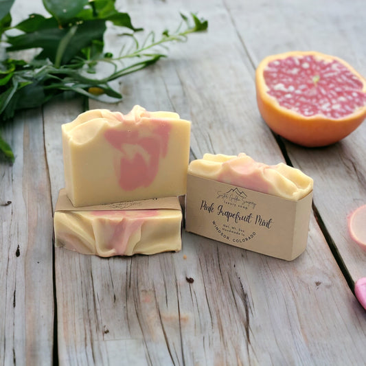 Pink Grapefruit Avocado Shea Butter Soap w/Coconut Milk